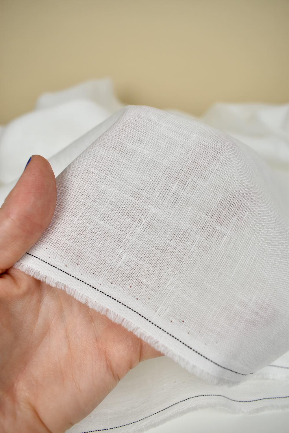 Fresh Leaf Linen Pearl - Image 2