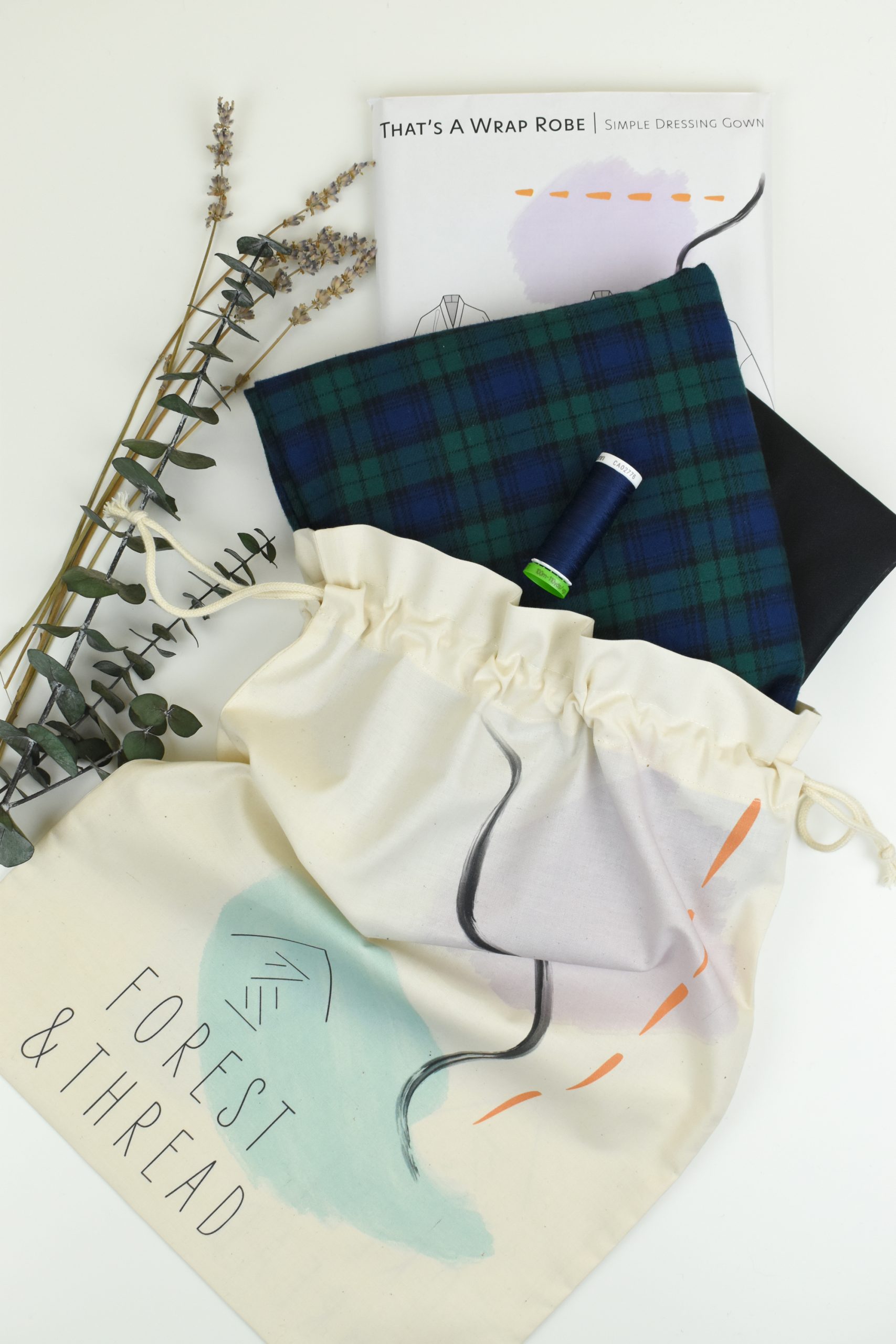 Cozy Cotton Flannel That’s A Wrap Robe (Sizes XXS-1X) - Image 2