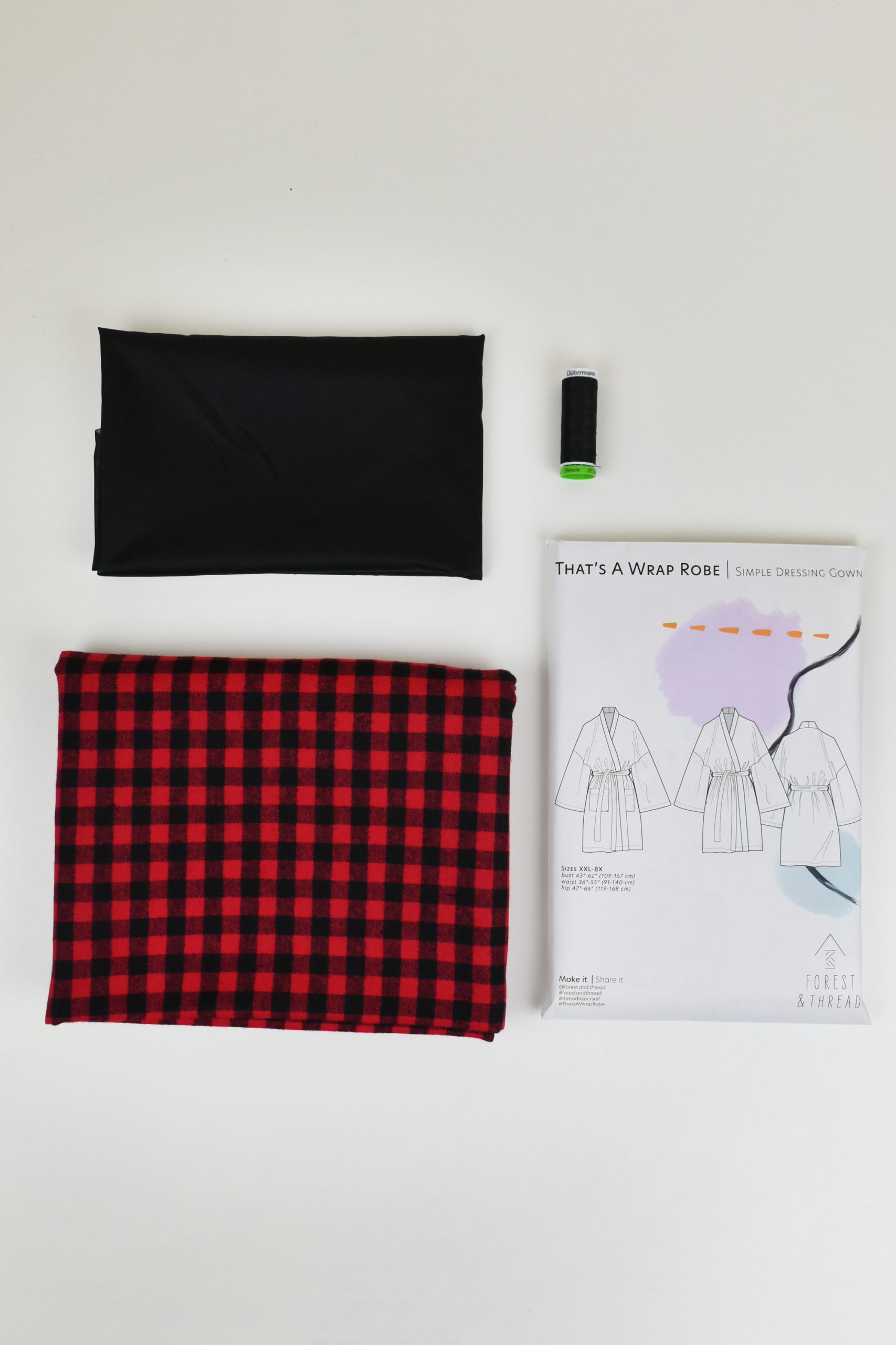 Cozy Cotton Flannel That’s A Wrap Robe (Sizes XXS-1X) - Image 7