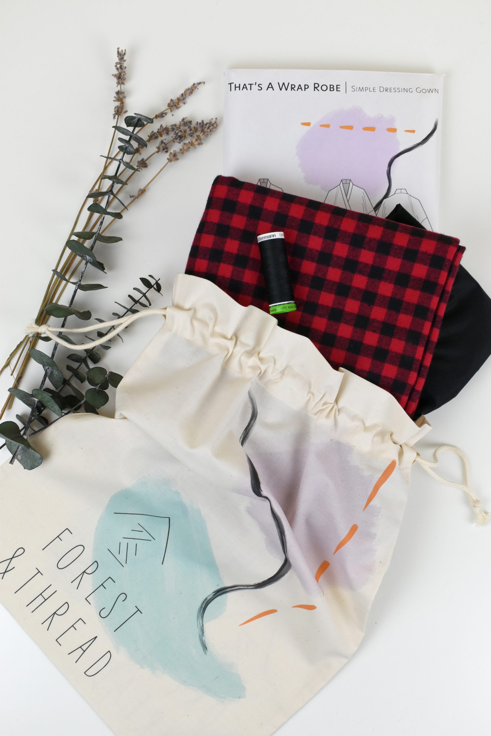 Cozy Cotton Flannel That’s A Wrap Robe (Sizes XXS-1X) - Image 6