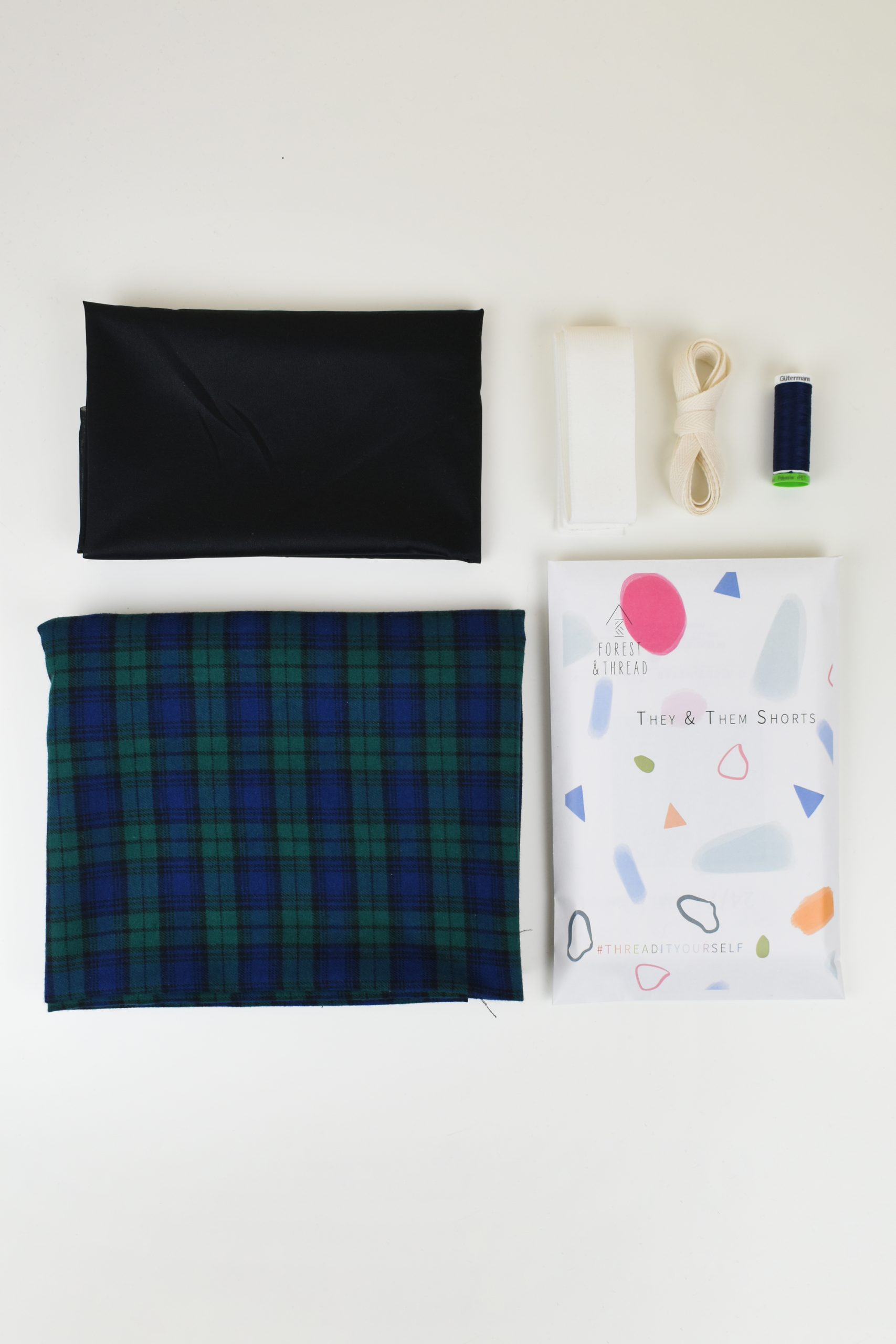 Cozy Cotton Flannel They & Them Shorts (Sizes XXS-1X) - Image 3