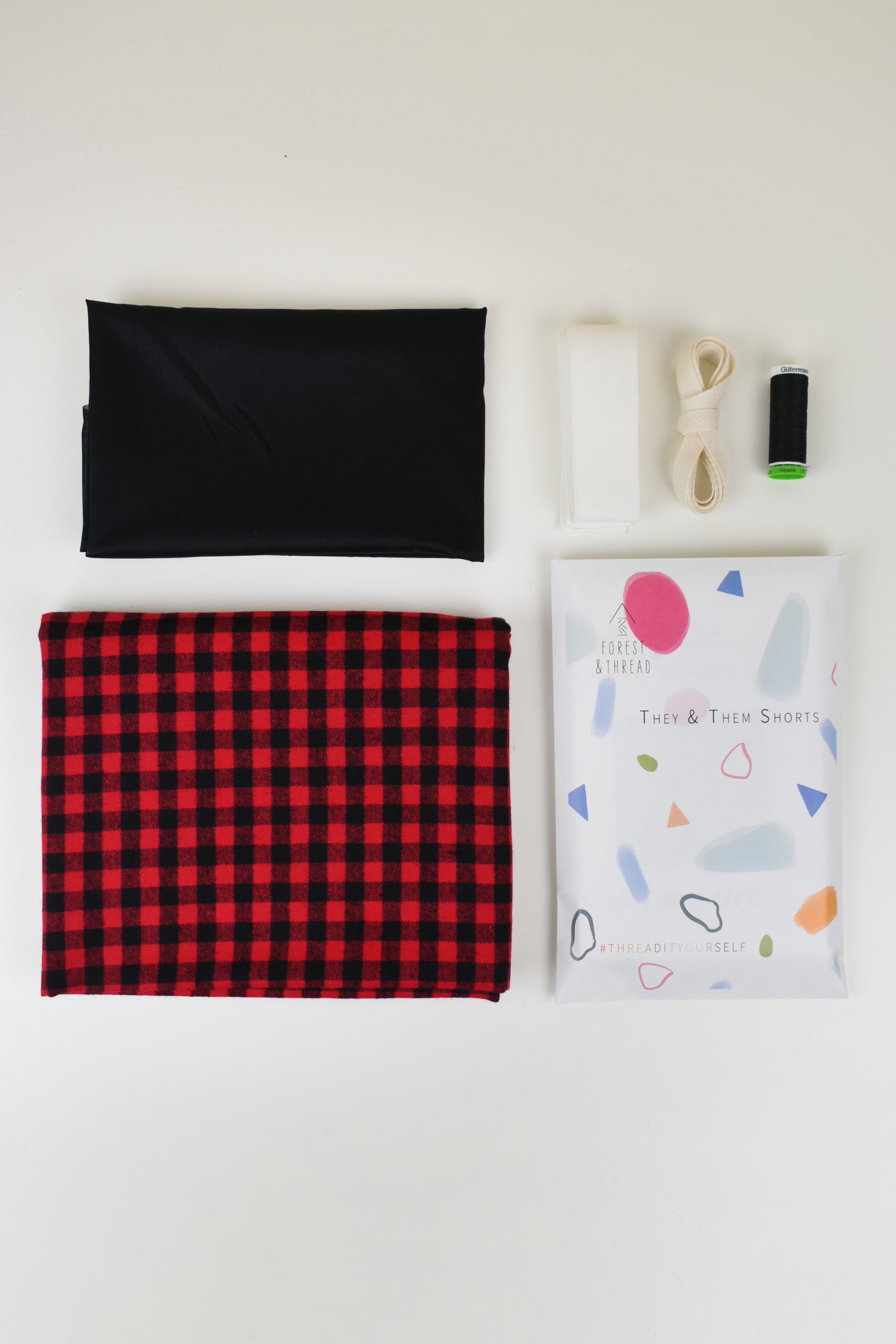 Cozy Cotton Flannel They & Them Shorts (Sizes XXS-1X) - Image 7