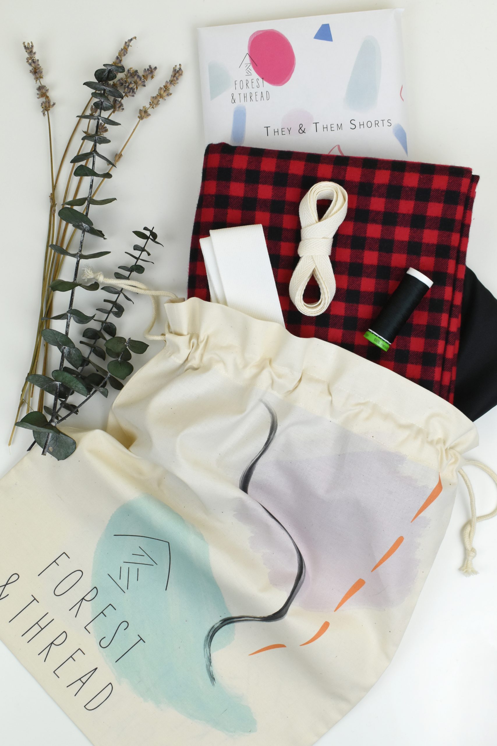 Cozy Cotton Flannel They & Them Shorts (Sizes XXS-1X) - Image 6