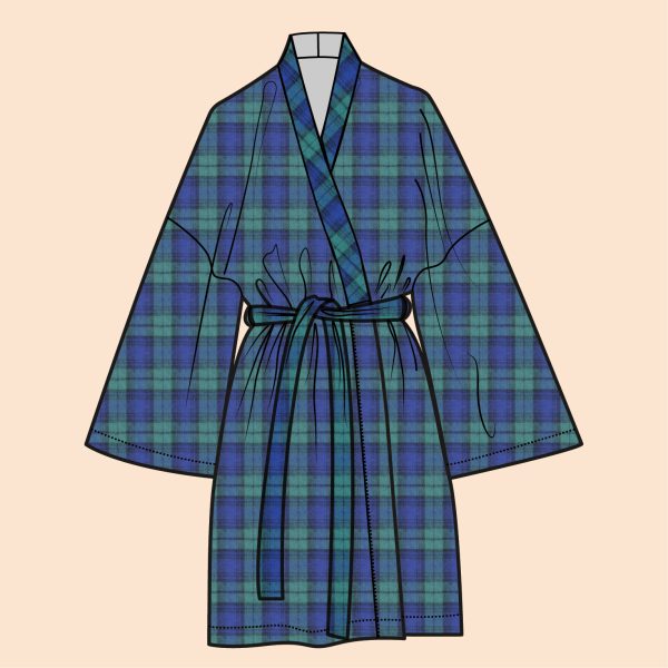 Cozy Cotton Flannel That’s A Wrap Robe (Sizes XXS-1X)