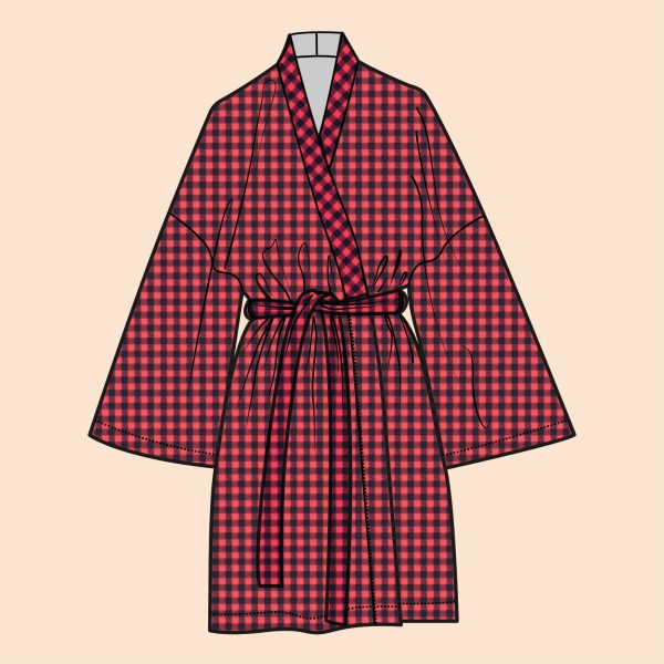 Cozy Cotton Flannel That’s A Wrap Robe (Sizes XXS-1X) - Image 5